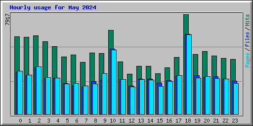 Hourly usage for May 2024