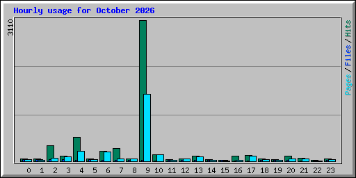 Hourly usage for October 2026